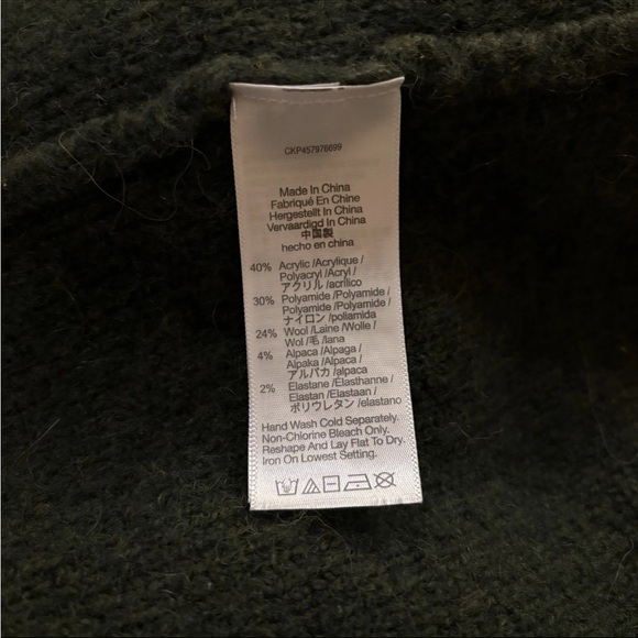 Madewell Glenridge Shawl Collar Sweater Coat Size XS Heather Pine - Picture 9 of 9